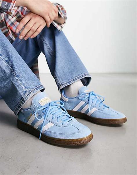 adidas spezial wit lichtblauw|Adidas handball spezial light blue.